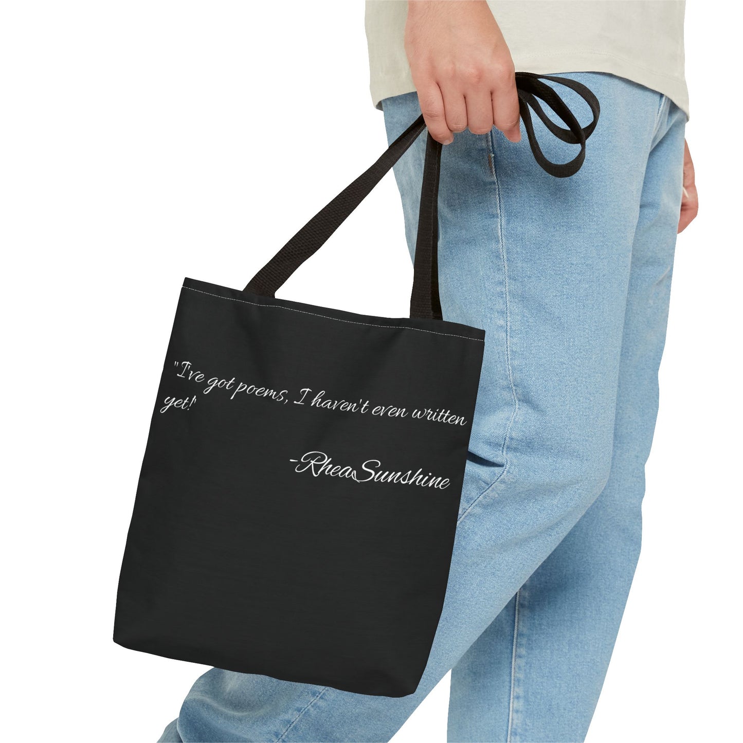 Inspiring Quote Tote Bag, Motivational Bag, Gift for Her, Minimalist Tote, Personalized Accessory, Carry-All Bag