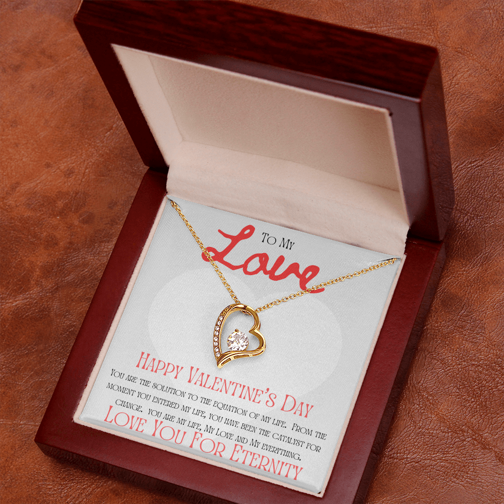 To My Love Message Card with Forever Love Necklace