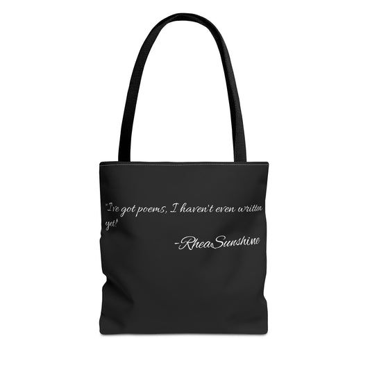 Inspiring Quote Tote Bag, Motivational Bag, Gift for Her, Minimalist Tote, Personalized Accessory, Carry-All Bag